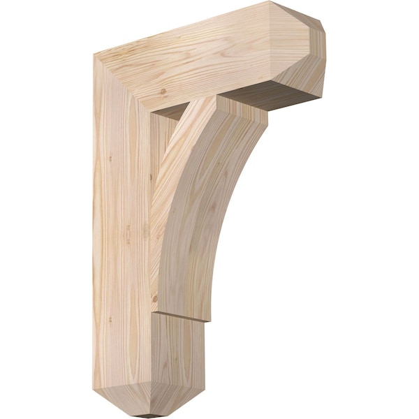 Ekena Millwork Thorton Craftsman Smooth Bracket, Douglas Fir, 5 1/2"W x 18"D x 26"H BKT06X18X26THR04SDF - main
